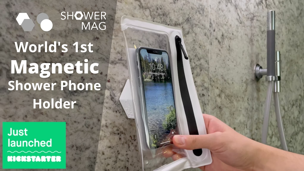 Crowdfunding project - Magnetic Shower Phone Holder