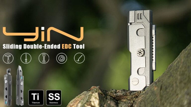 Kickstarter - Y-IN Sliding double head multifunctional EDC tool