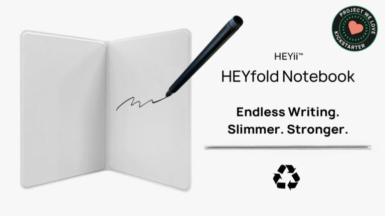 Kickstarter - HEYfold Notebook Write Forever, Super Slim—Your Daily Must