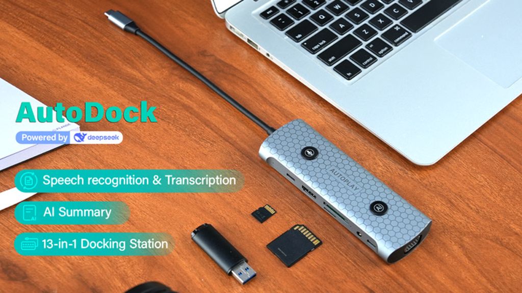 Kickstarter - AutoDock DeepSeek-Powered Docking Station with AI Workshop