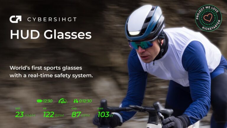 Kickstarter - CYBERSIGHT #1st Sports Glasses with Real-Time Safety System