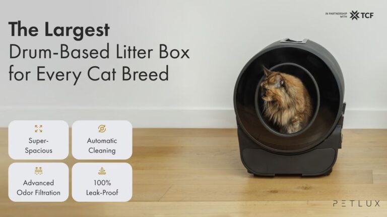 Kickstarter - PETLUX V3 Self-Cleaning Litter Box Big Enough for Big Cats