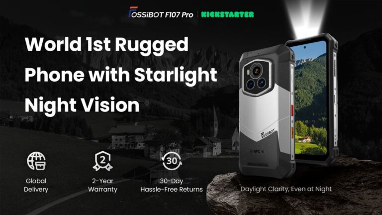 Kickstarter - FOSSiBOT F107 Pro, Rugged phone with Starlight Night Vision
