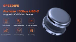 Kickstarter - SpeeDisk 3-in-1 Dual SDTF USB-C Magnetic Card Reader