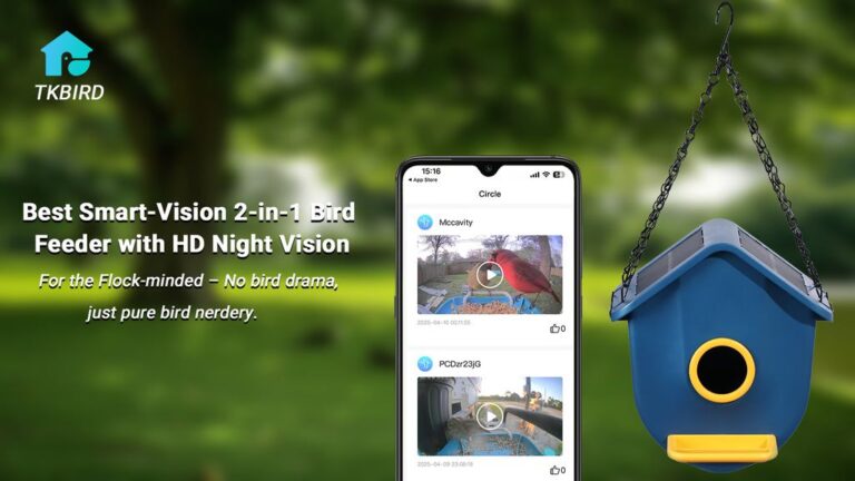 Kickstarter - TKBIRD Best Smart-Vision Bird Feeder with HD Night Vision