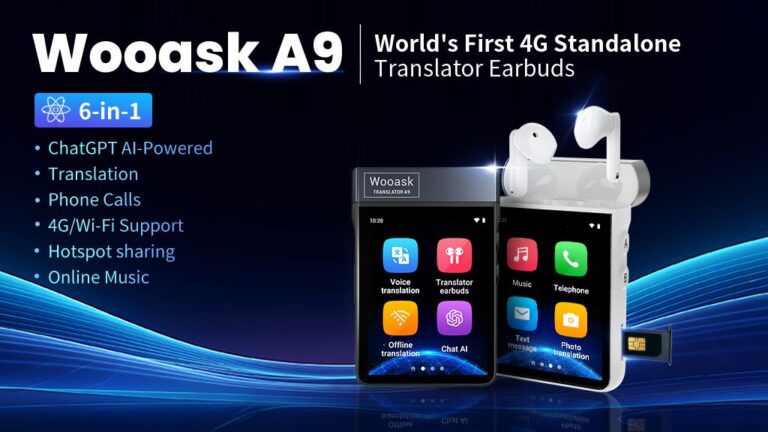 Kickstarter - Wooask A9 4G Standalone Translator Earbuds with ChatGPT