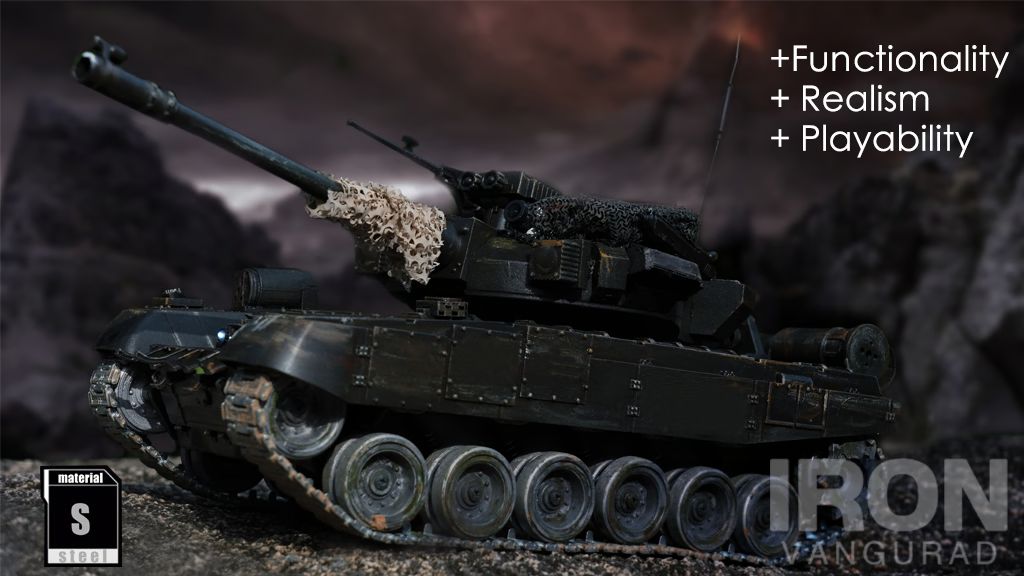 Kickstarter - Iron Vanguard's most versatile alloy RC tank! Shock and Awe