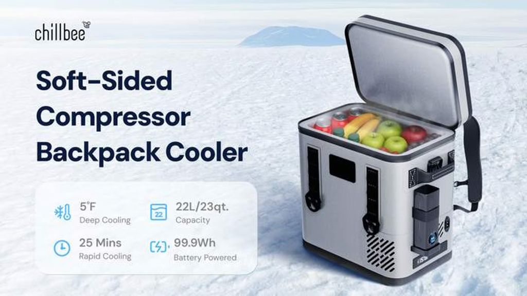 Kickstarter - Sofichill, Soft-Sided Compressor Backpack Cooler