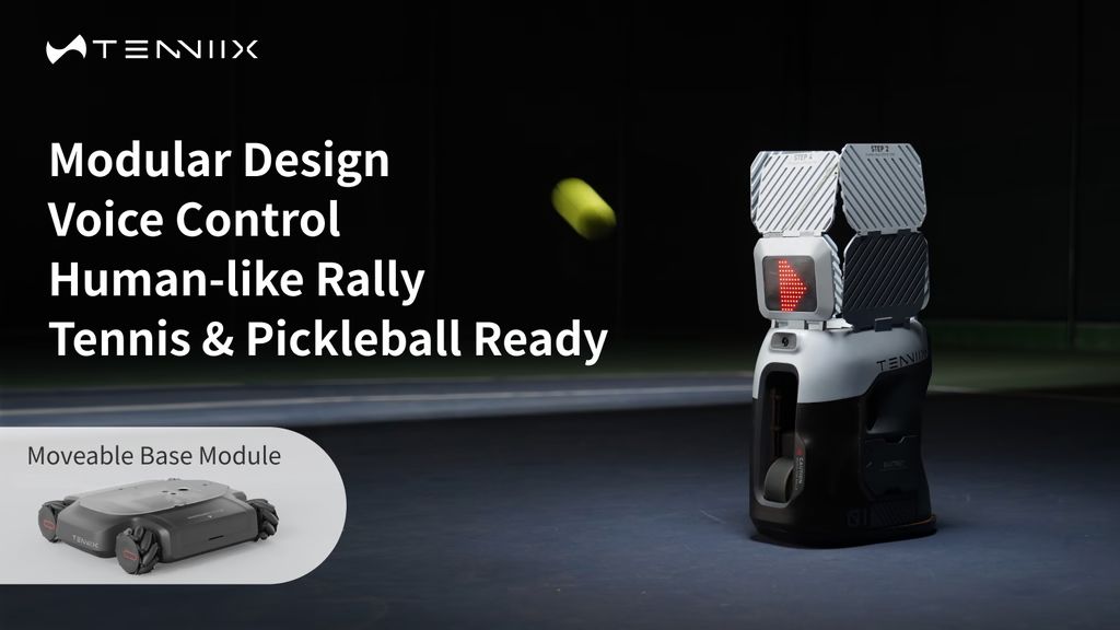 Kickstarter - Tenniix Portable AI Tennis Partner That Grows With You