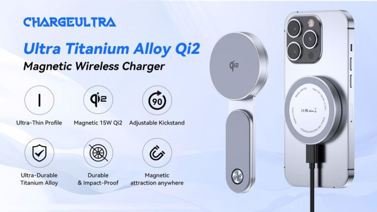 Kickstarter - ChargeUltra Titan Alloy Qi2 Magnetic Wireless Charger Combo