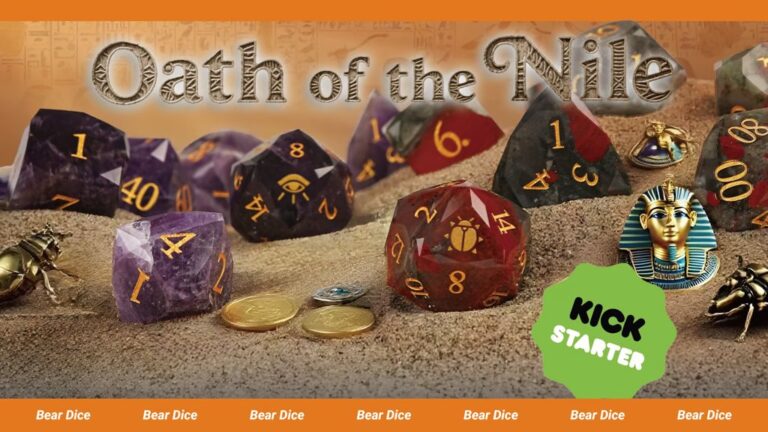 Kickstarter - Egyptian gemstone Dice