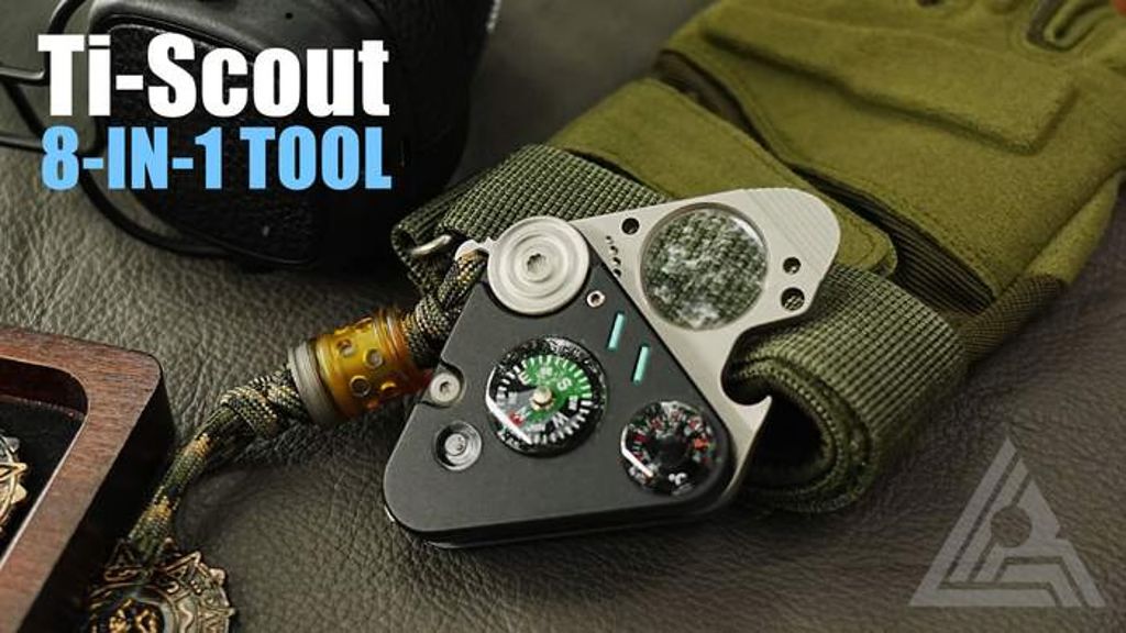 Kickstarter - Ti-Scout——The most powerful triangle hardcore EDC companion