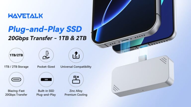 Kickstarter - Wavetalk Your 20Gbps Plug & Play SSD for Fast, Easy Storage