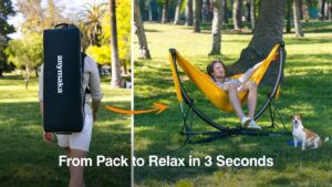 Kickstarter - anymaka Portable Swing Chair Set Up in 3s, Unwind All Day