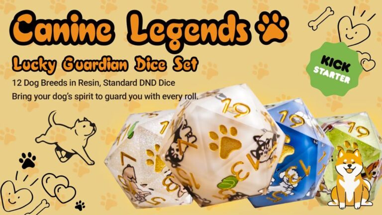 Kickstarter - Canine Legends – Lucky Guardian Dice Set