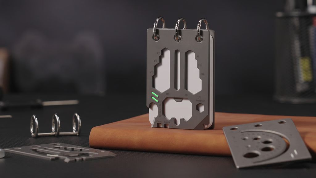 Kickstarter - EDC-Titanium alloy card notebook