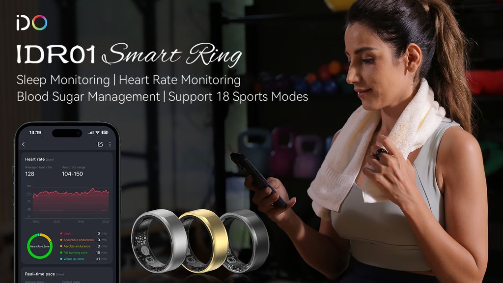 Kickstarter -IDR01 Smart Ring 18 Sports Modes & Health Protection