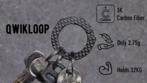 Kickstarter - QWIKLoop - Ultrathin and lightweight carbon fiber keyring