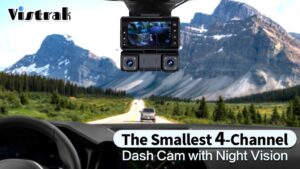 Kickstarter - Vistrak The Smallest 4-Channel Dash Cam with Night Vision