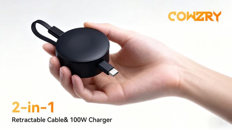 Kickstarter - COWZRY EDC Compact 100W Retractable & Magnetic Charger