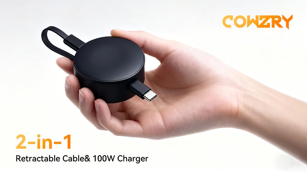 Kickstarter - COWZRY EDC Compact 100W Retractable & Magnetic Charger