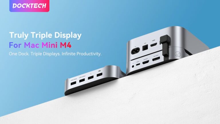 Kickstarter - DockTech 11-in-1 Dock Expand Your Mac Mini PC to 3 Monitors