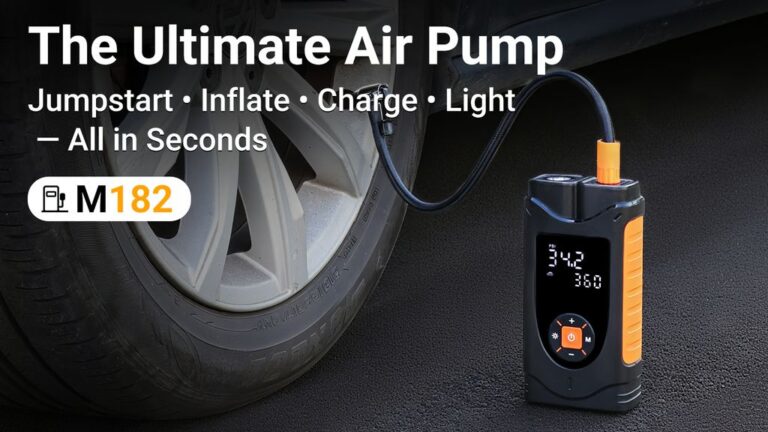 Kickstarter - GoPump-Inflate, Light, Jump-start, Charge. All-in-1 Air Pump