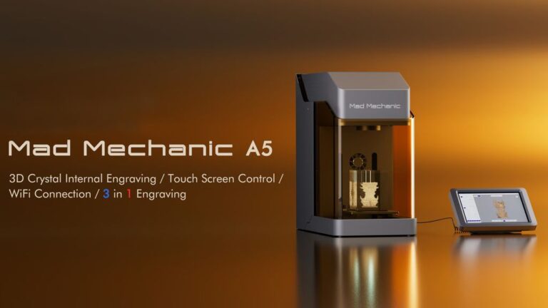 Kickstarter - Mad Mechanic A5 — 5-in-1 Laser Engraver for Crystal, Relief