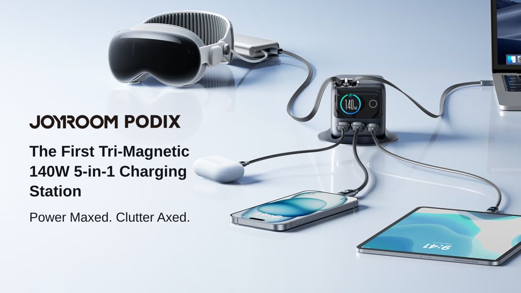 Kickstarter - PODIX - The First Tri-Magnetic 140W 5-in-1 Charging Station