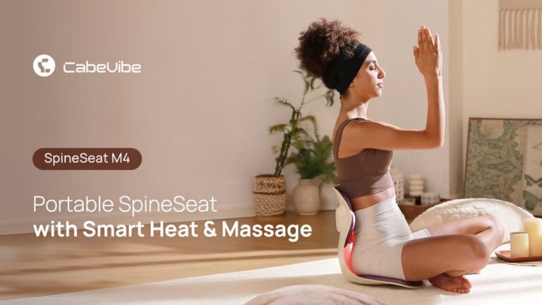 Kickstarter - CabeVibe M4 Portable SpineSeat with Smart Heat & Vibration