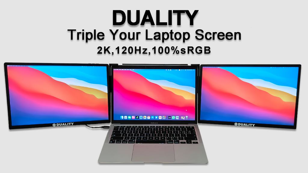 Kickstarter - DUALITY Dual Monitors–Add 2 Screens Instantly to Any Laptop