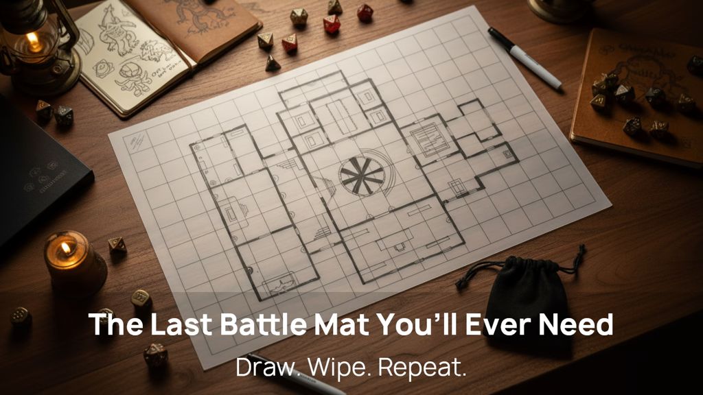 Kickstarter - HEYtrace Battle Mat — Curl-Free. Smudge-Proof. Forever Ready