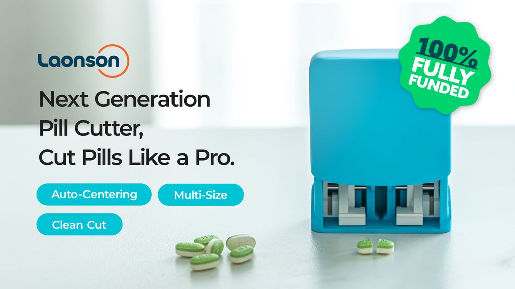 Kickstarter - Laonson Auto-Centering Pill Cutter – Cut in 1 Sec