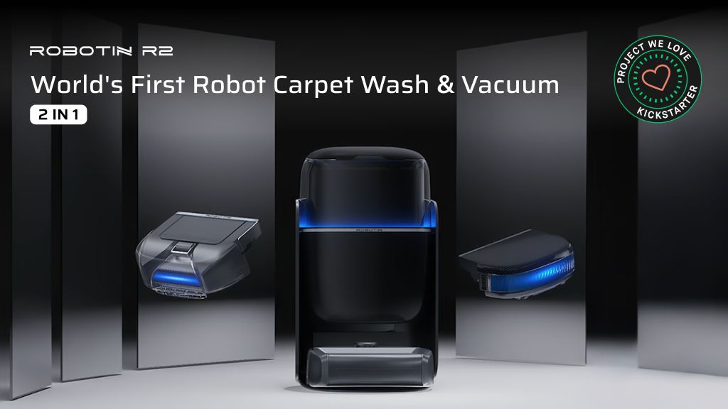 Kickstarter - Robotin R2 - World's First Robot Carpet Wash & Vacuum