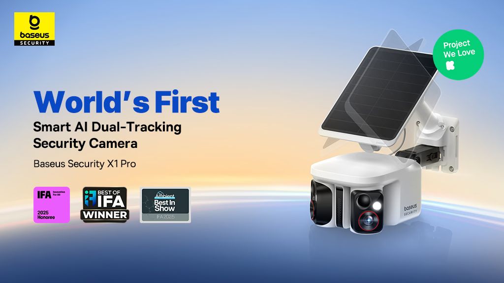Kickstarter - Baseus X1 ProWorld's First AI Dual-Tracking Security Camera