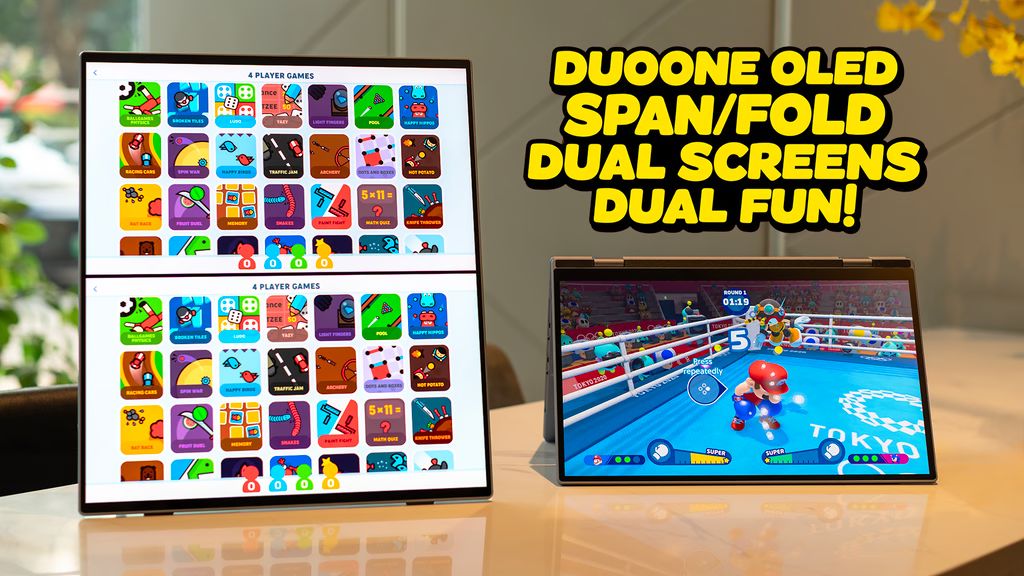 Kickstarter - DUOONE OLED SPANFOLD Multiplayer Gaming, Dual Fun & Work