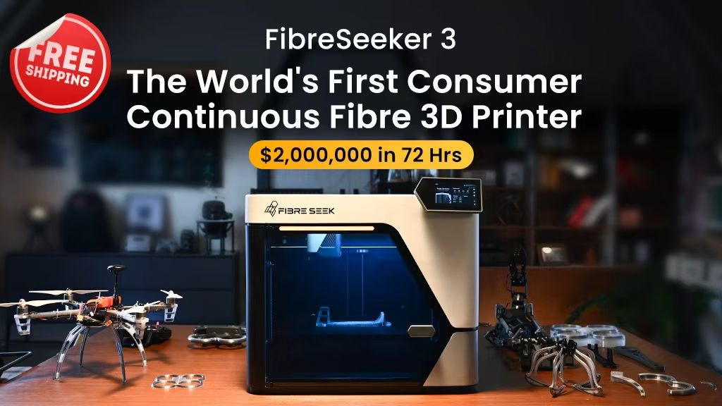 Kickstarter - FibreSeeker 3-the First Consumer Continuous Fibre 3D Printer