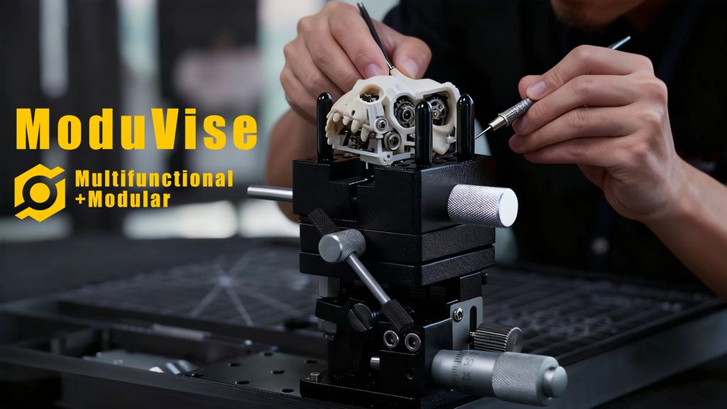 Kickstarter - ModuVise ：World's first modular mini vise system
