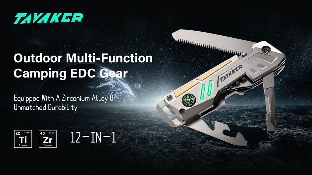 Kickstarter - TAVAKER-Outdoor Multi-Function Camping EDC Gear