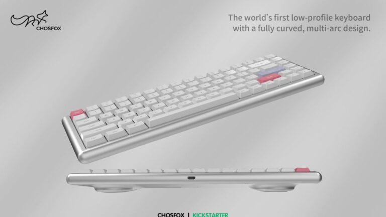 Kickstarter - Vero75：The world’s first fully curved low-profile keyboard