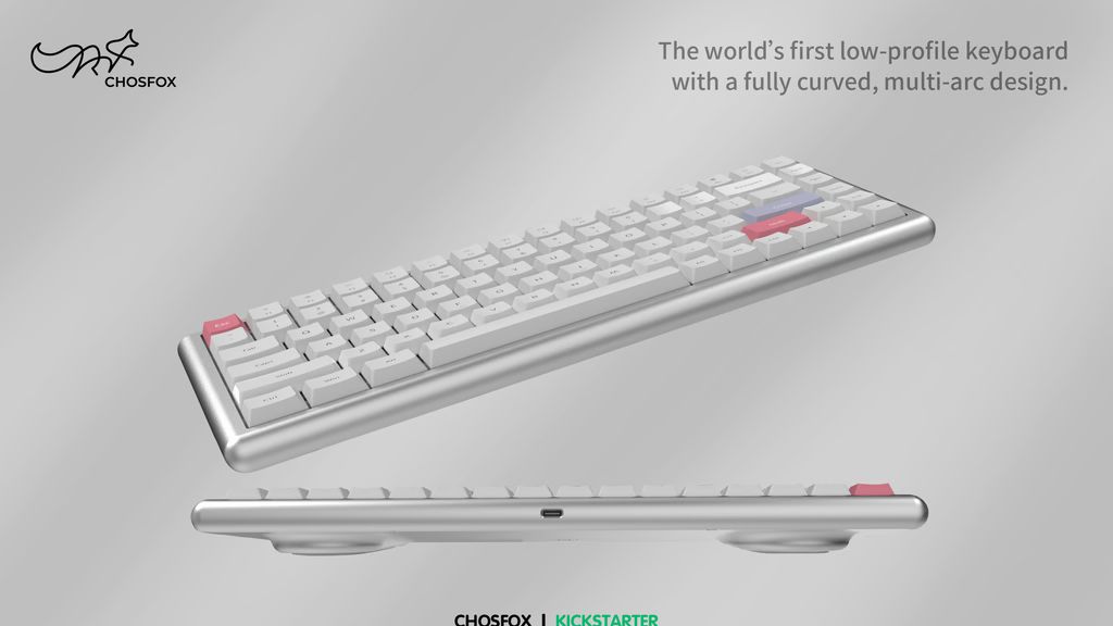 Kickstarter - Vero75：The world’s first fully curved low-profile keyboard