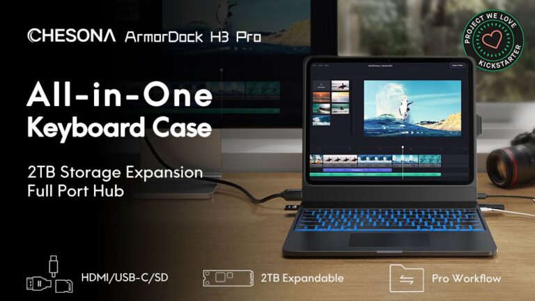 Kickstarter - Chesona H3 Pro iPad Keyboard Case