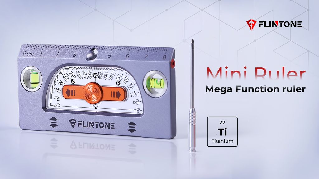 Kickstarter - FLINTONE MegaRulerFeel Every Millimeter,Master Every Degree
