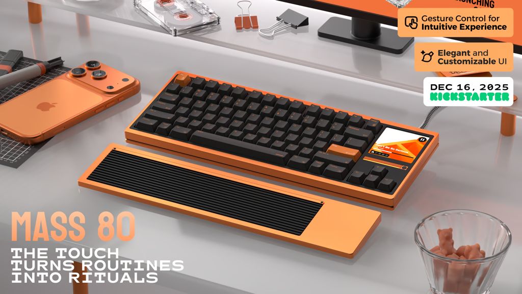 Kickstarter - MASS 80 The Smartest Keyboard with Interactive Screen