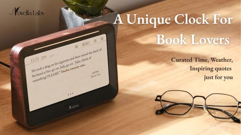 Kickstarter - Novellamate The Literary Clock That Inspires Your Day