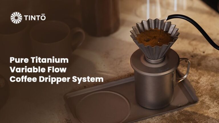 Kickstarter - TINTŌ Pure Titanium Variable Flow Coffee Dripper System