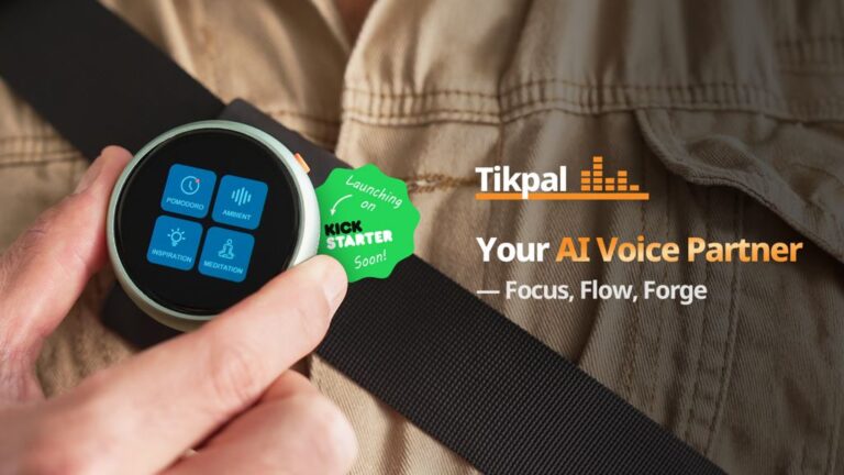 Kickstarter - Tikpal, Your AI Voice Partner — Focus, Flow, Forge