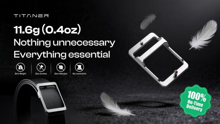 Kickstarter - Titaner TiZero World's Lightest 11.6g Titanium Buckle