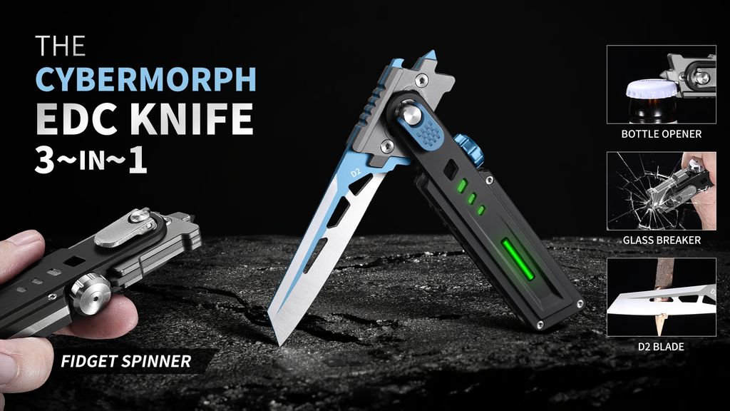 Kickstarter - CyberMorph An Innovative Fidget Spinner EDC Multi-knife