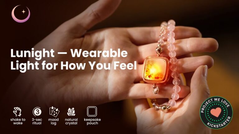 Kickstarter - Lunight — Wearable Light for How You Feel